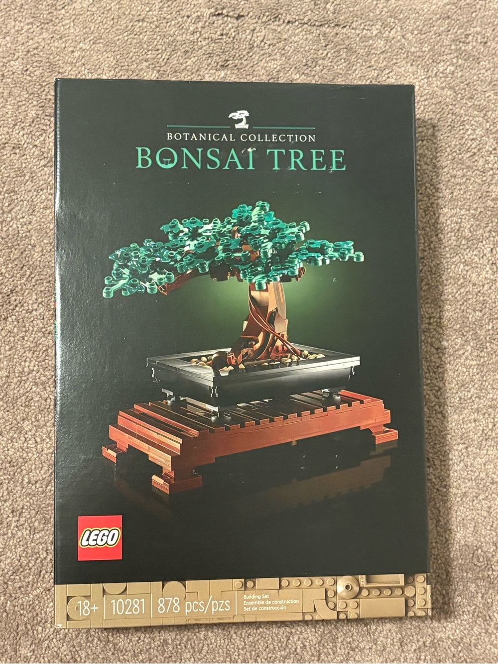 LEGO Botanical Collection Bonsai Tree, set #10281 (878 pieces)